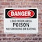 Signmission Lead Work Area Poison No Smoking Or Eating Danger Sign, Plastic, 10in W x 7in L, 2PK OS-2PACK-DS-P-710-L-1421 - alternate 9